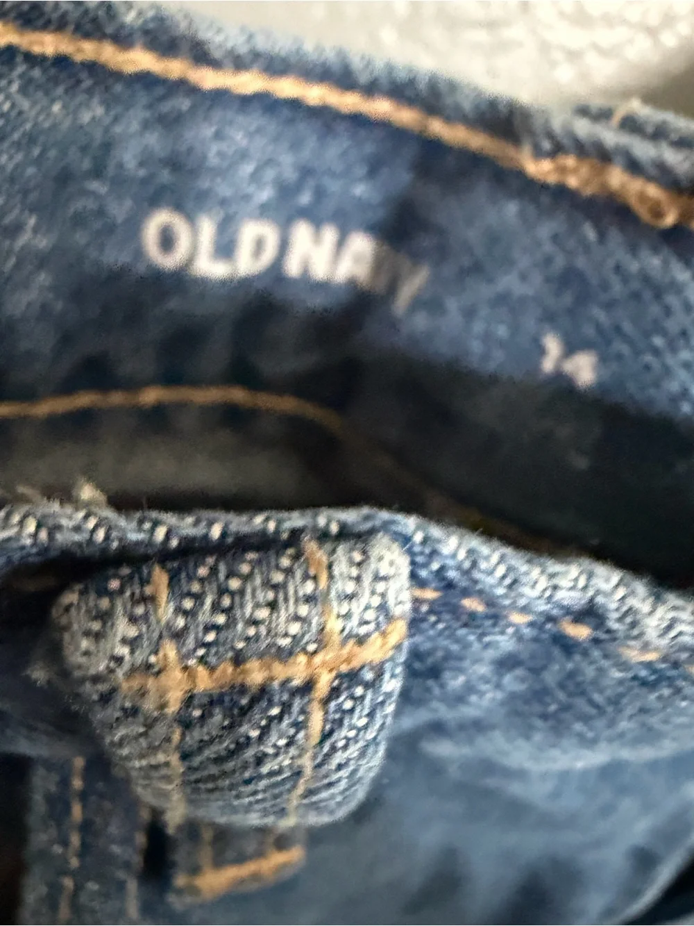 Old Navy Girl’s Blue Straight-Leg Jeans with Strawberry Embroidery